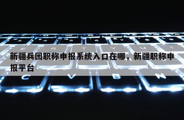 新疆兵团职称申报系统入口在哪，新疆职称申报平台