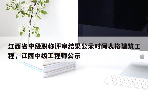 江西省中级职称评审结果公示时间表格建筑工程，江西中级工程师公示