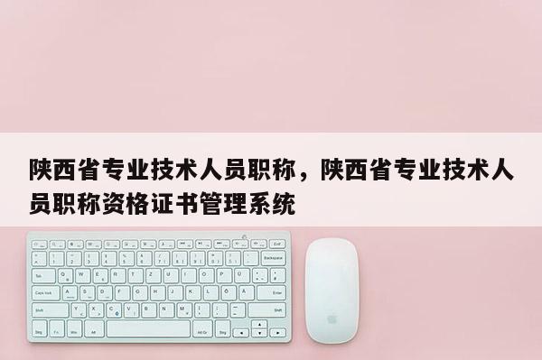 陕西省专业技术人员职称，陕西省专业技术人员职称资格证书管理系统