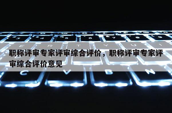 职称评审专家评审综合评价，职称评审专家评审综合评价意见